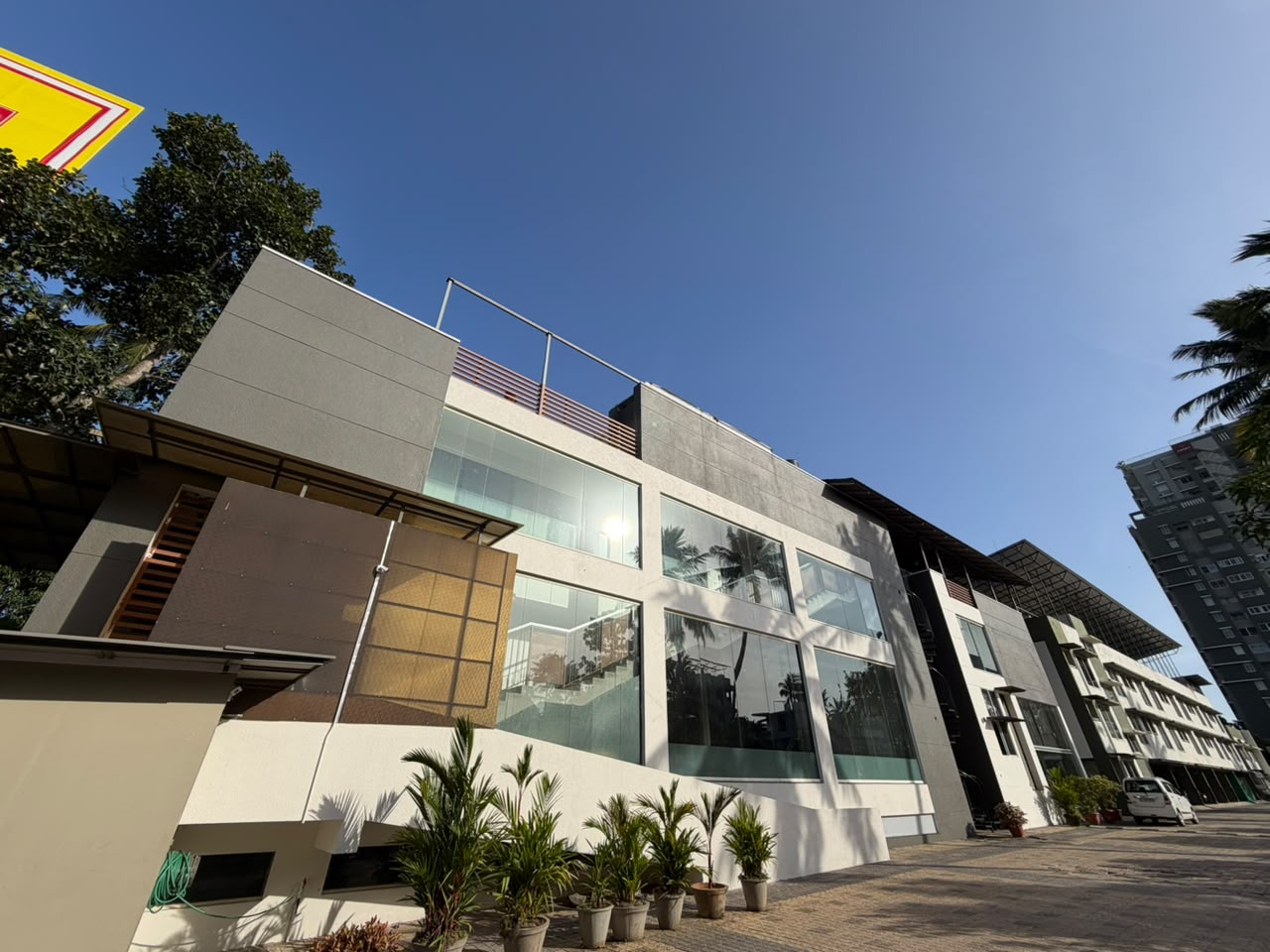 Premium modern corporate building facade